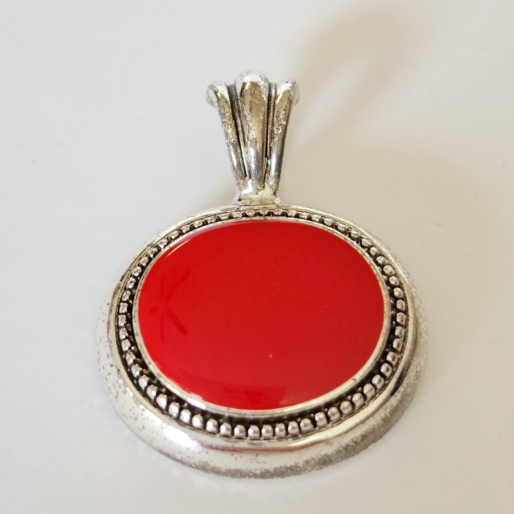 Red Pendant Slide  for necklace